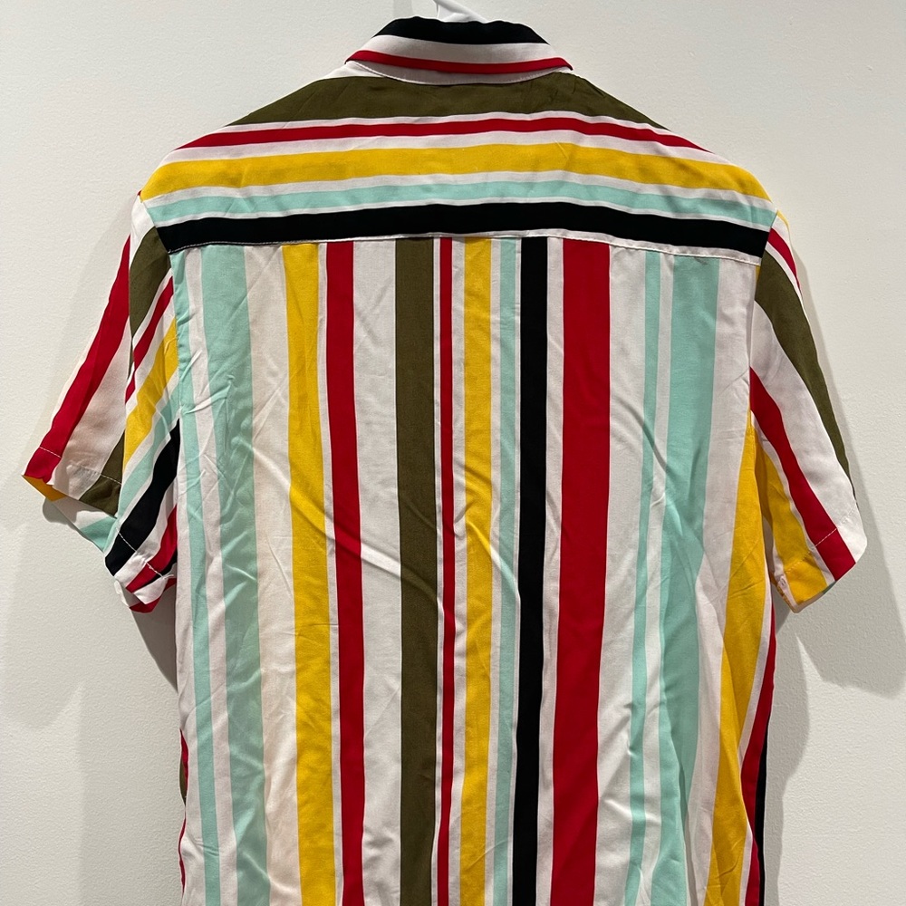 Colorful short sleeve button down - Picture 2 of 3